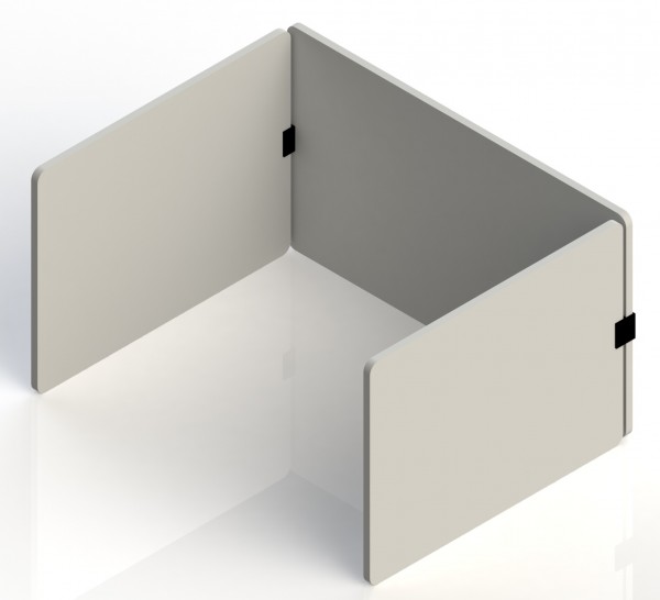 Tischtrennwand - AcousticLine - Set 3 Panels